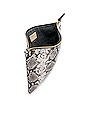 view 4 of 4 Foldover Clutch in Python, Black & Poppy
