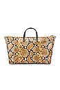 view 2 of 4 Attache Tote in Tan Spring Snake