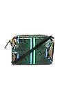 view 1 of 5 Midi Sac in Evergreen Snake, Cerulean, Black & Parrot Green
