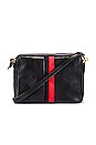 view 1 of 5 Midi Sac Crossbody in Black Rustic & Navy & Red