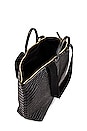 view 5 of 5 Le Zip Sac Bag in Black Woven Zig Zag