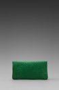 view 4 of 5 Deluxe Clutch in Kelly Green Basket Weave