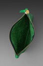 view 5 of 5 Deluxe Clutch in Kelly Green Basket Weave