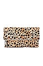 view 1 of 5 Foldover Calf Hair Clutch in Leopard