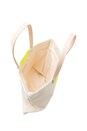 view 4 of 4 Canvas Carry All Tote in Neon Yellow Stripe