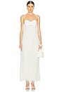 view 1 of 4 Selene Fringe Longline Dress in Parchment