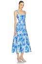 view 2 of 3 VESTIDO PLISADO CHARLIE in Floralis Blue