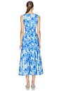 view 3 of 3 VESTIDO PLISADO CHARLIE in Floralis Blue