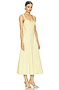 view 2 of 3 Carla Embroidered Longline Dress in Limoncello