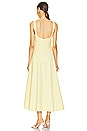 view 3 of 3 Carla Embroidered Longline Dress in Limoncello