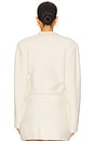 view 3 of 4 Caelia Boucle Knit Jacket in Off White