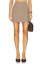 view 1 of 6 Evelyn Mini Skirt in Praline Check