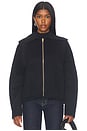 view 2 of 5 Liora Reversible Jacket in Ink & Check