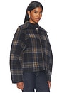 view 4 of 5 Liora Reversible Jacket in Ink & Check