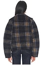 view 5 of 5 Liora Reversible Jacket in Ink & Check