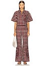 view 5 of 6 Roma Trouser in Wine Picnic