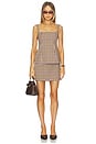 view 5 of 6 Evelyn Mini Skirt in Praline Check