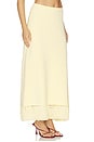 view 2 of 6 Amelia Fringe Hem Skirt in Lemon