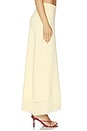 view 3 of 6 Amelia Fringe Hem Skirt in Lemon