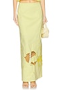 view 1 of 6 Esme Embroidered Skirt in Citrine