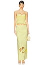 view 5 of 6 Esme Embroidered Skirt in Citrine