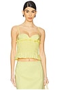 view 1 of 4 Celeste Shirred Top in Citrine