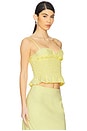 view 2 of 4 Celeste Shirred Top in Citrine