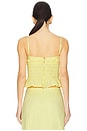 view 3 of 4 Celeste Shirred Top in Citrine