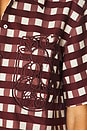 view 5 of 5 Flavio Boxy Shirt in Wine Picnic