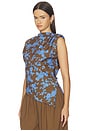 view 3 of 5 Alyssa Top in Bluebell Bloom