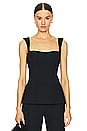 view 1 of 4 Simona Panelled Top in Black