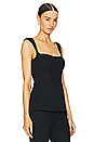 view 2 of 4 Simona Panelled Top in Black