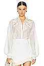 view 1 of 5 Ainsley Embroidered Shirt in Off White