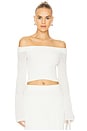 view 1 of 4 ORIA 오프 숄더 탑 in Off White