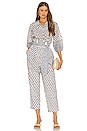 view 1 of 4 Magdalena Jumpsuit in Hydrangea Mix Print