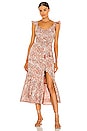 view 1 of 3 Sophia Midi Dress in Marled Print