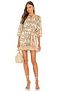 view 1 of 3 Magdalena Mini Dress in Tropical Block Print