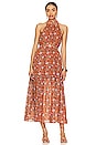 view 1 of 4 Wilder Ankle Dress in Terracotta Floral