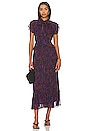 view 1 of 3 Nicolette Midi Dress in Retrograde Paisley