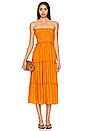 view 1 of 3 Allegra Midi Dress in Bright Orange