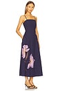 view 2 of 3 VESTIDO NO TORNOZELO RILEY in Moresco Navy Print