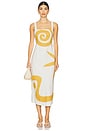 view 1 of 3 Brie Midi Dress in Ivory & Ochre