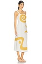 view 2 of 3 Brie Midi Dress in Ivory & Ochre