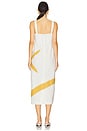 view 3 of 3 Brie Midi Dress in Ivory & Ochre