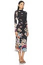 view 2 of 3 Lura Mesh Midi Dress in Vitet Floral Print