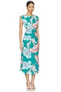 view 2 of 3 Joelle Midi Dress in La Rouge North Sea Print
