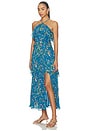 view 2 of 3 Aphrodite Ankle Dress in Blue Florabella Print