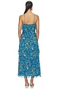 view 3 of 3 Aphrodite Ankle Dress in Blue Florabella Print