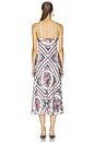 view 4 of 3 VESTIDO AL TOBILLO CORNELIA  in Carmella Print