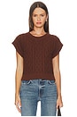 view 1 of 4 Gigi Sweater Vest in Cocoa